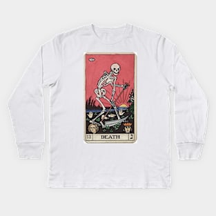 Death Tarot Kids Long Sleeve T-Shirt